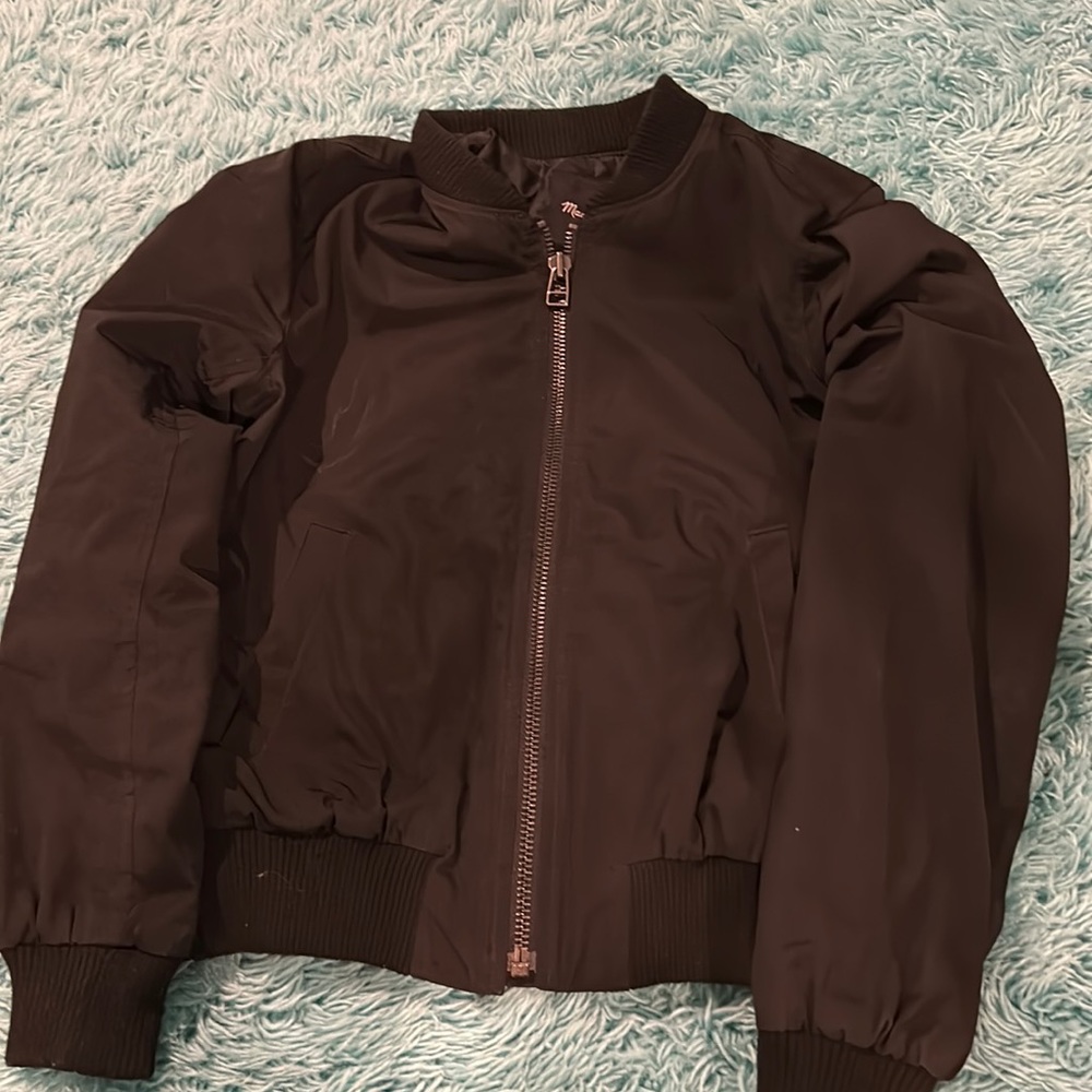 madewell black puffer jacket